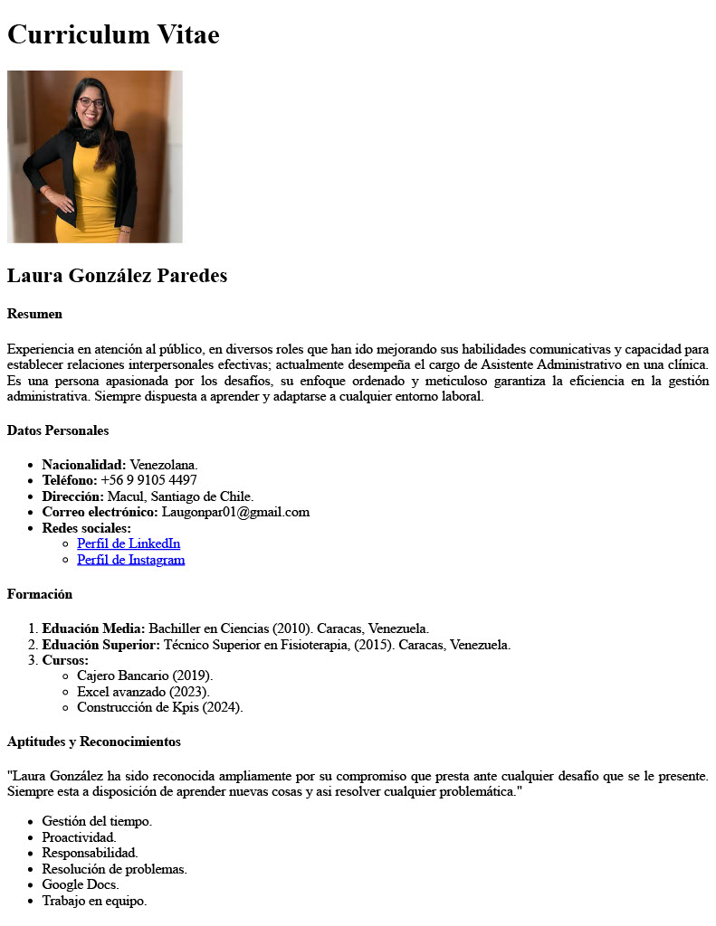 Proyecto 1 cv Personal